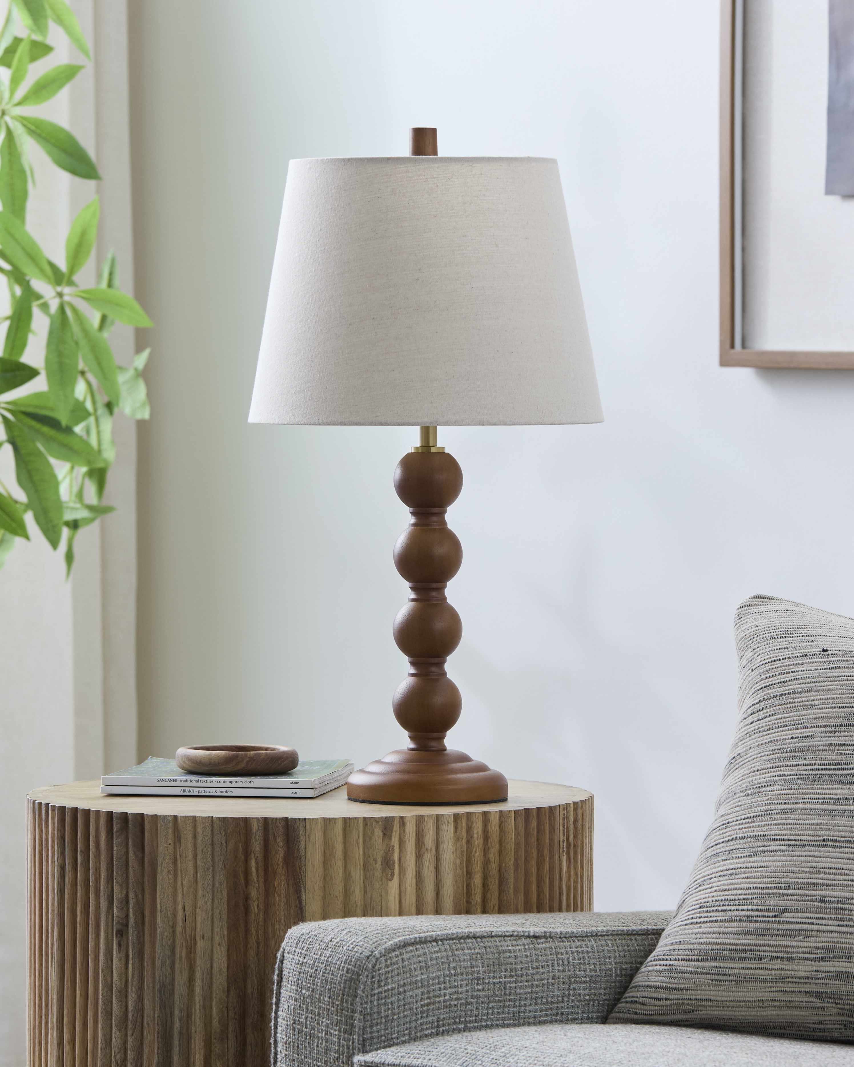 Cremenaga Dark Brown Table Lamp