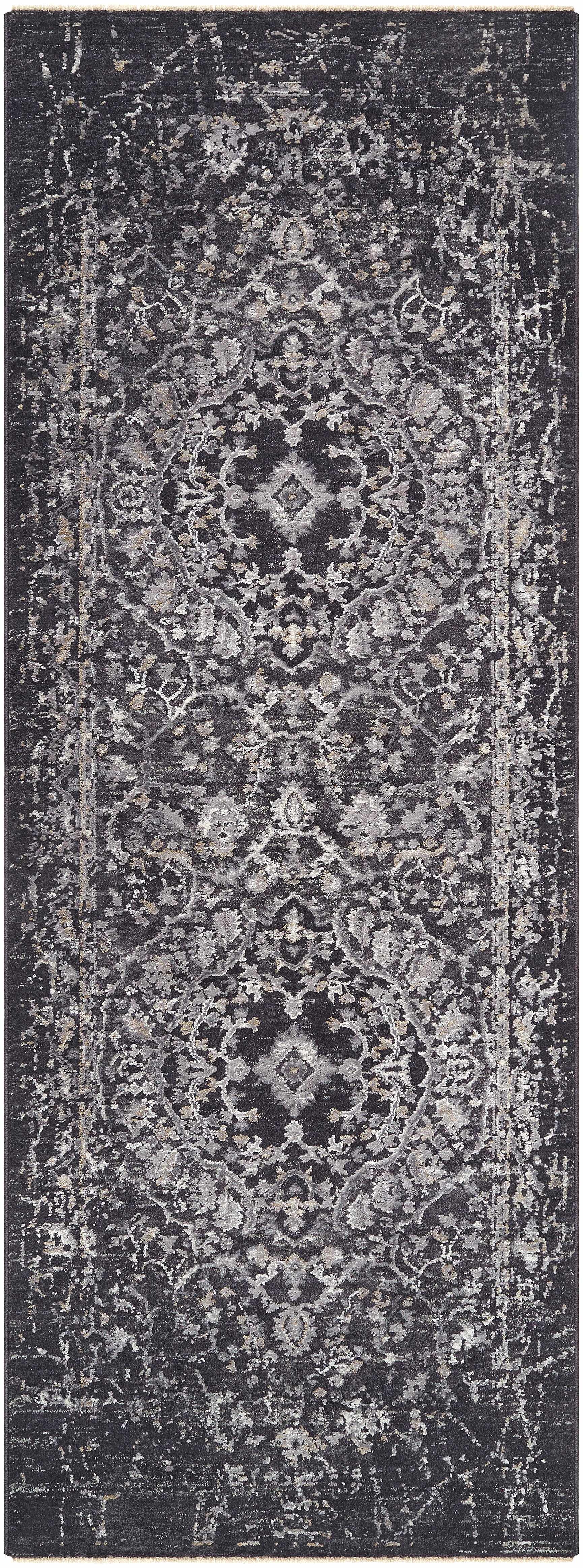 Corina Black Area Rug
