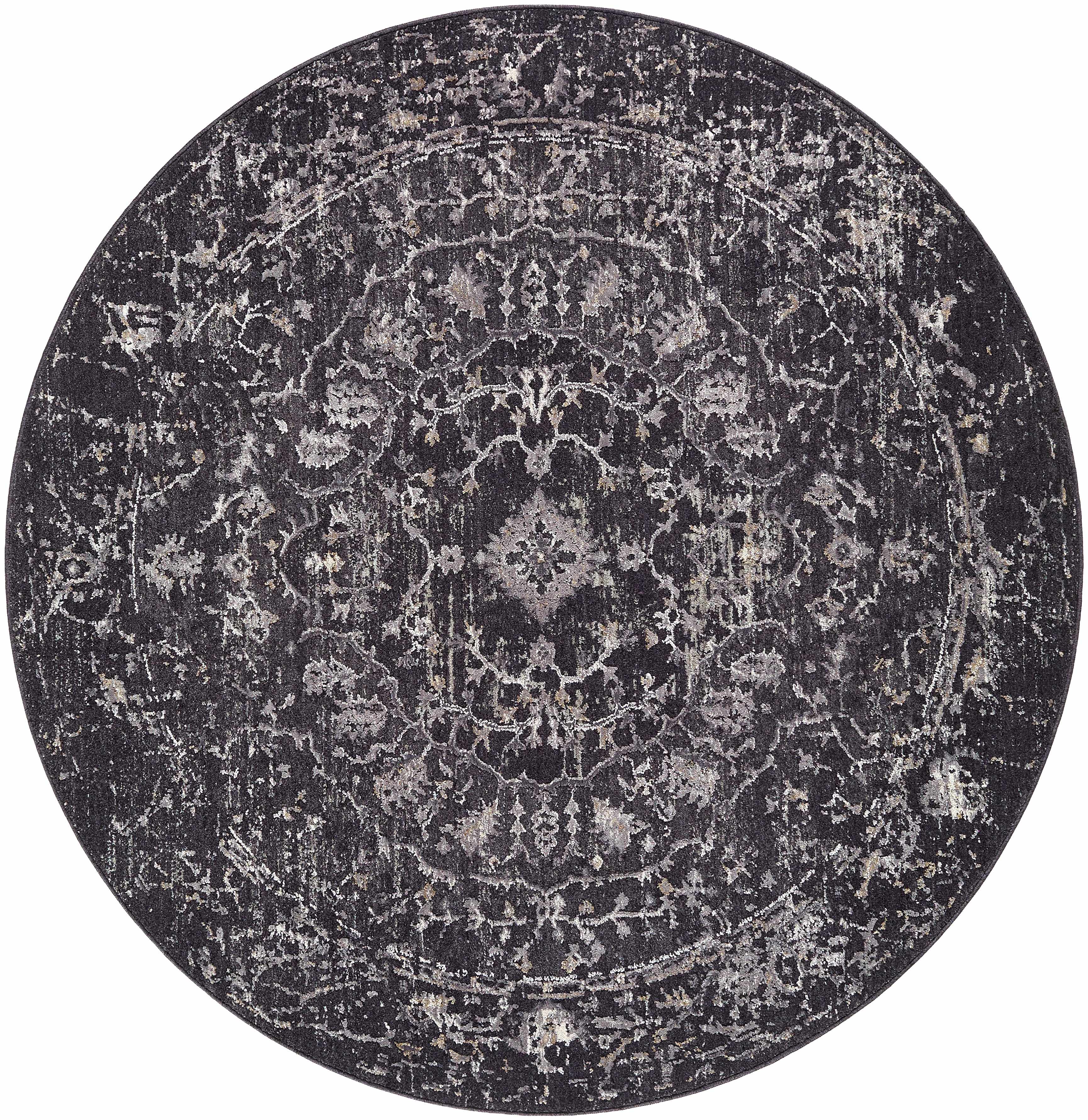Corina Black Area Rug